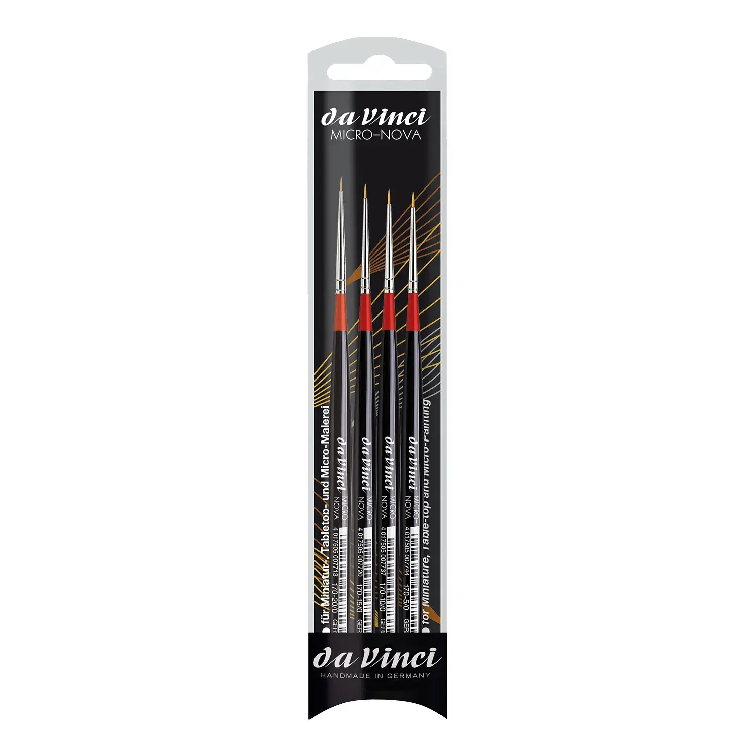 Da Vinci Micro-Nova Synthetic Set 4270 - 4 Brushes