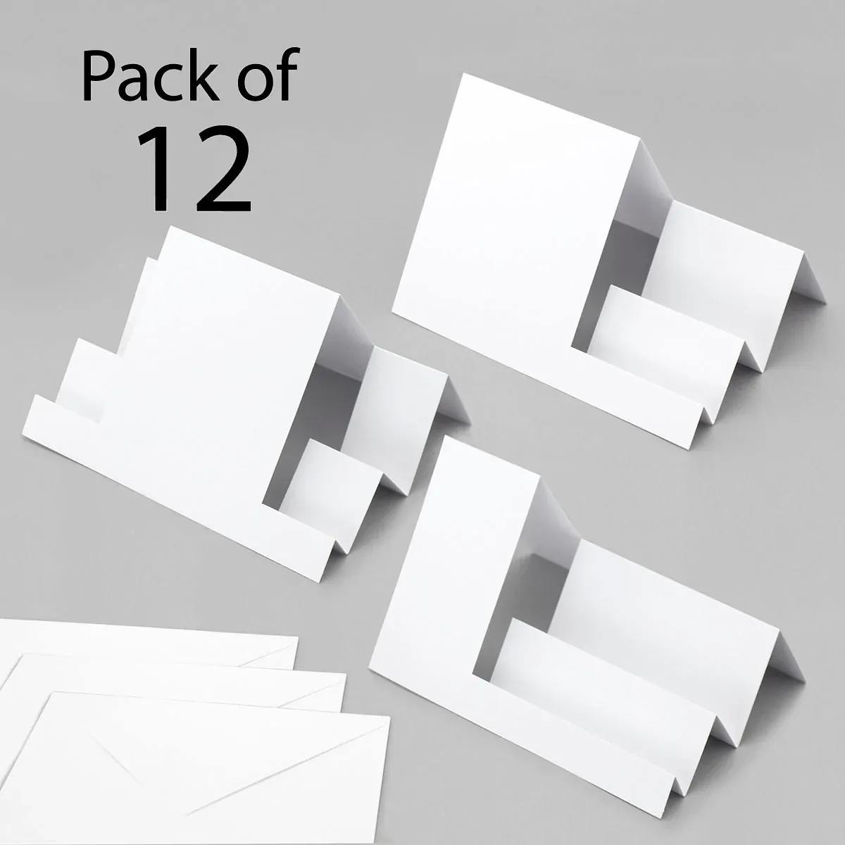 Katy Sue - Stepper Cards & Envelopes - Mixed Styles - Pack of 12
