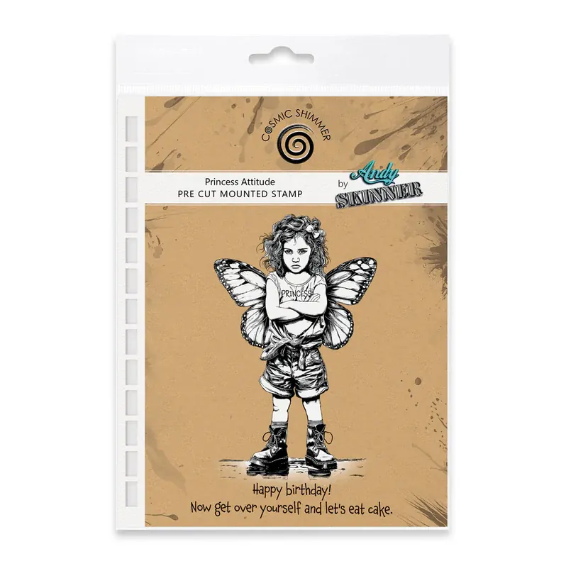 Princess Attitude Pre-Cut Rubber Stamp by Andy Skinner