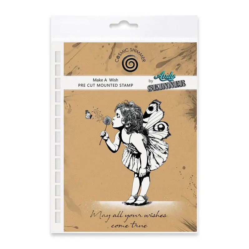 Make A Wish Pre-Cut Rubber Stamp by Andy Skinner