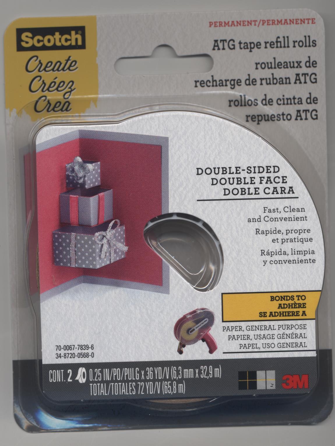 Scotch Advanced Tape Glider General Purpose Refills 2/Pkg