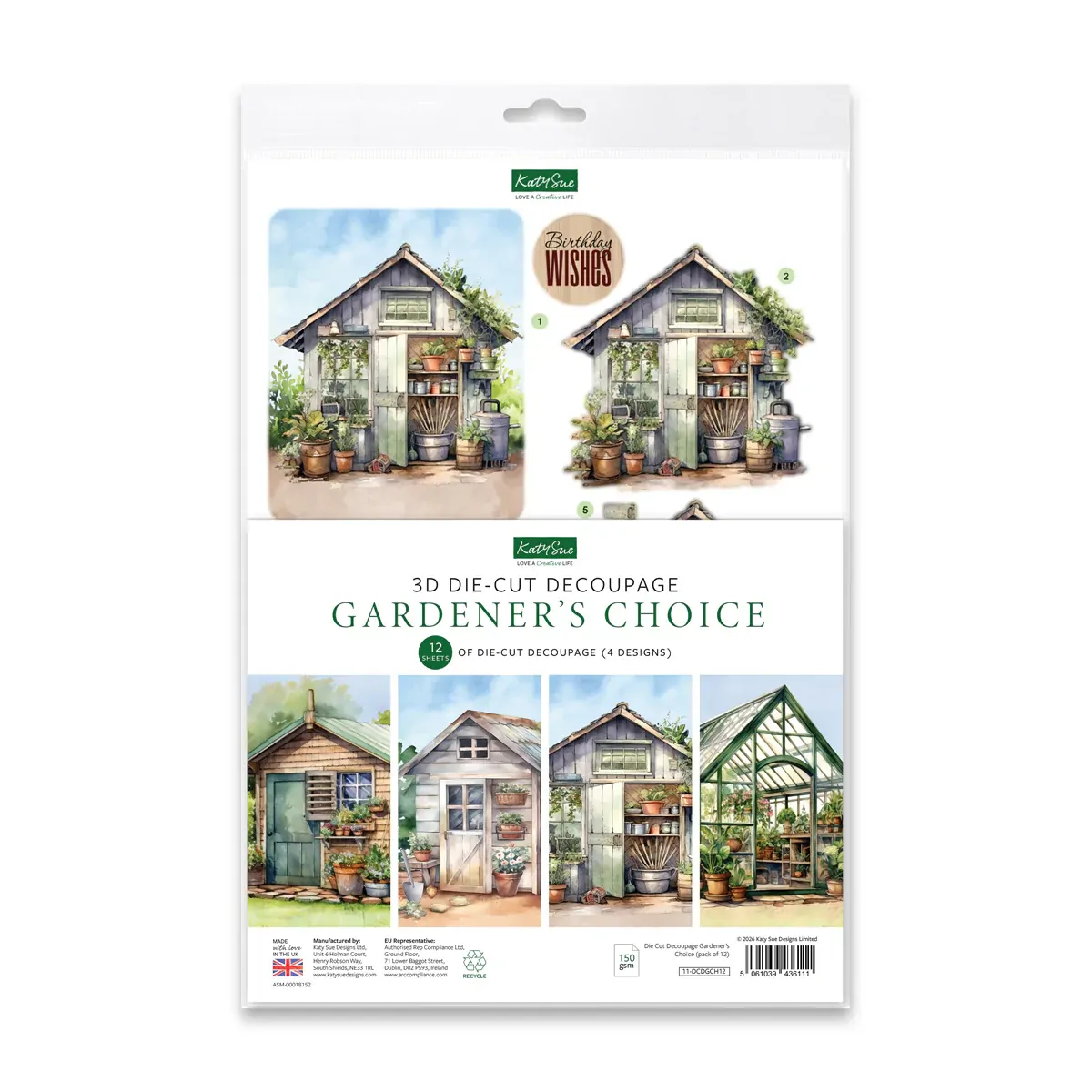 Die Cut Decoupage - Gardener's Choice (pack of 12)