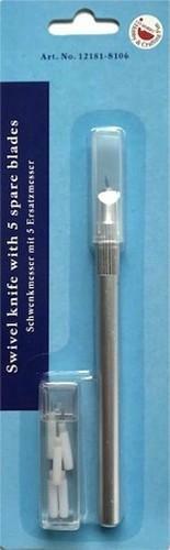 Soft Grip Swivel Knife with 5 Spare Blades