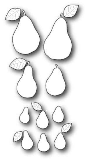 Poppystamps Dies Harvest Pears 1286 