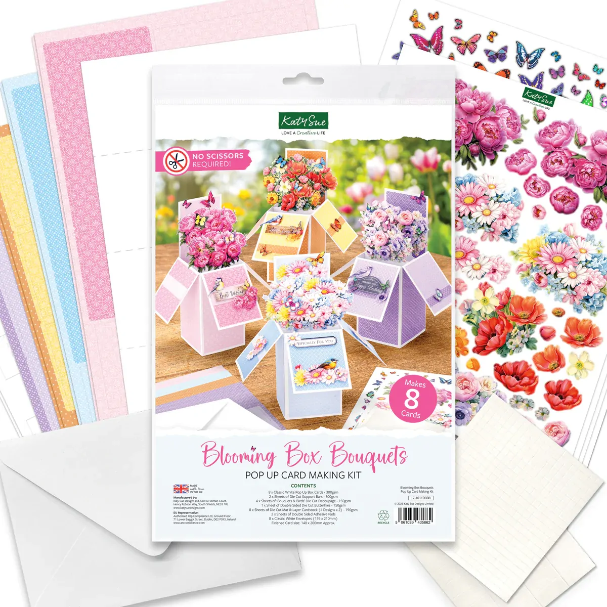 Katy Sue - Blooming Box Bouquets Pop Up Card Making Kit