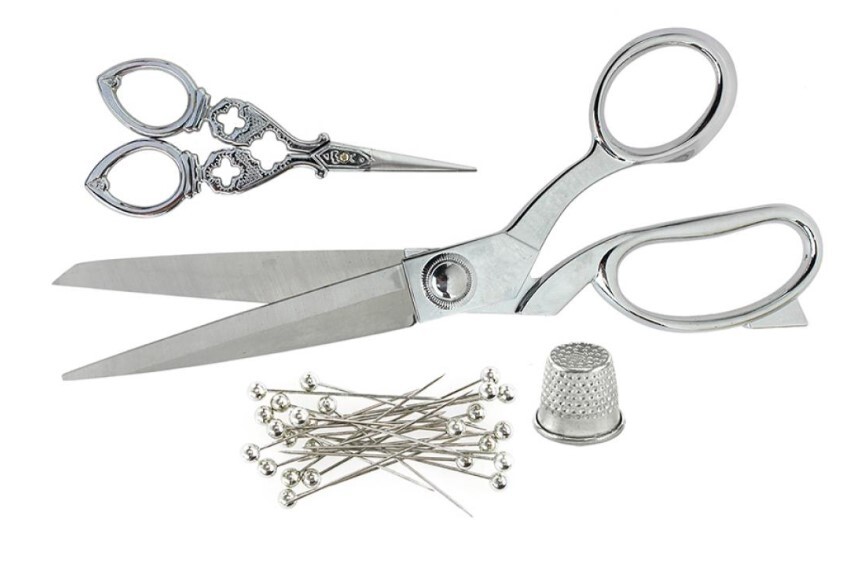 Birch Creative Premium Scissors Set 4pc SILVER