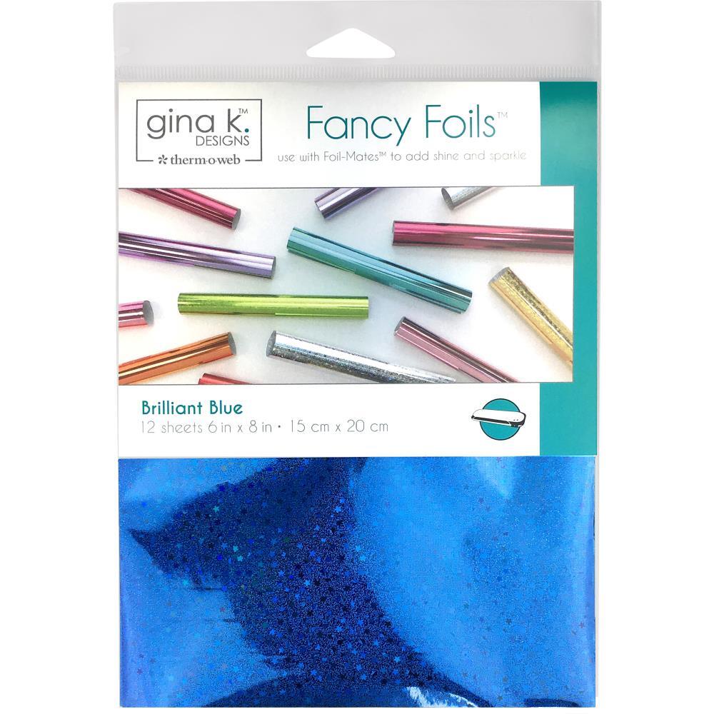 Brilliant Blue Hologram Gina K Designs Fancy Foil 6X8 12/Pkg