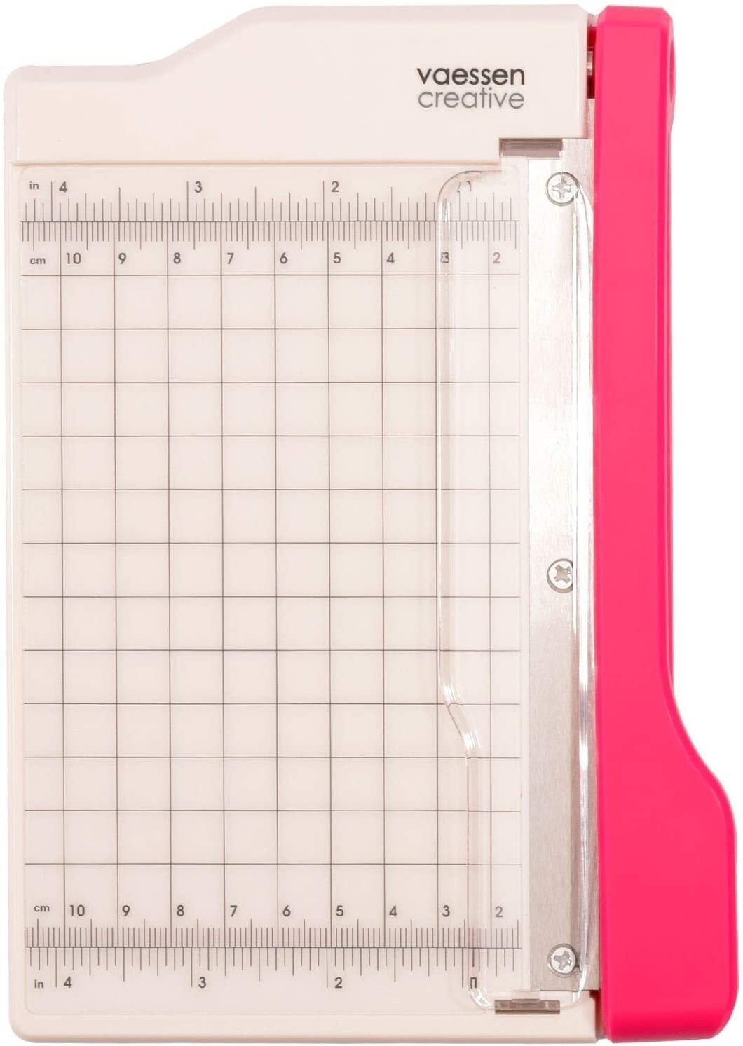 Vaessen Creative Trimmer and Scoring Board 6 for Scrapbooking, Cardmaking  and Other Paper Crafts, Pink, 15,2 x 30,5 cm
