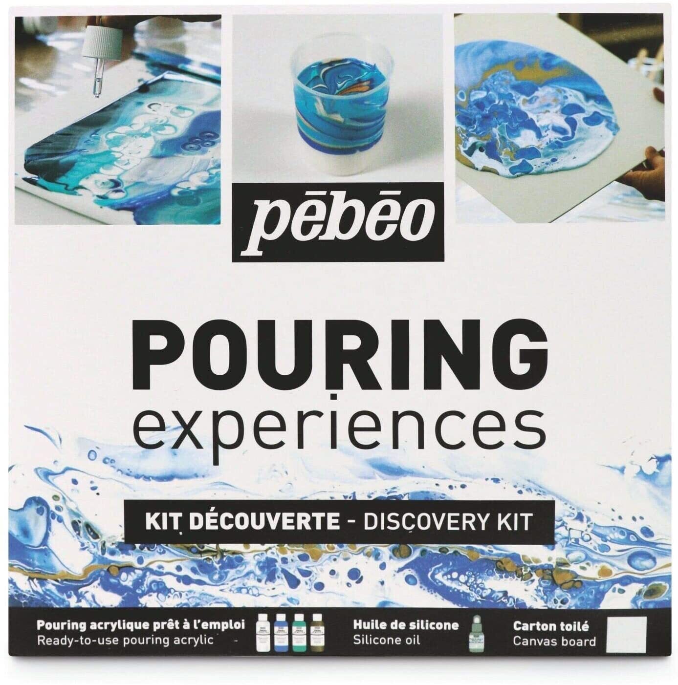 Pebeo Pouring Acrylics Experiences Discovery Kit