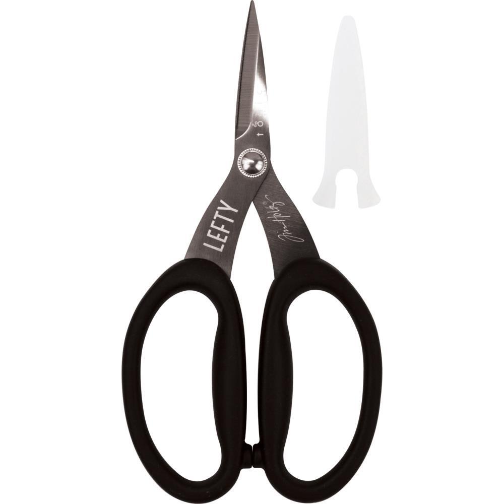 Tim Holtz Kushgrip Non-Stick Micro Serrated LEFT HANDED Snip Scissors 7 Inch