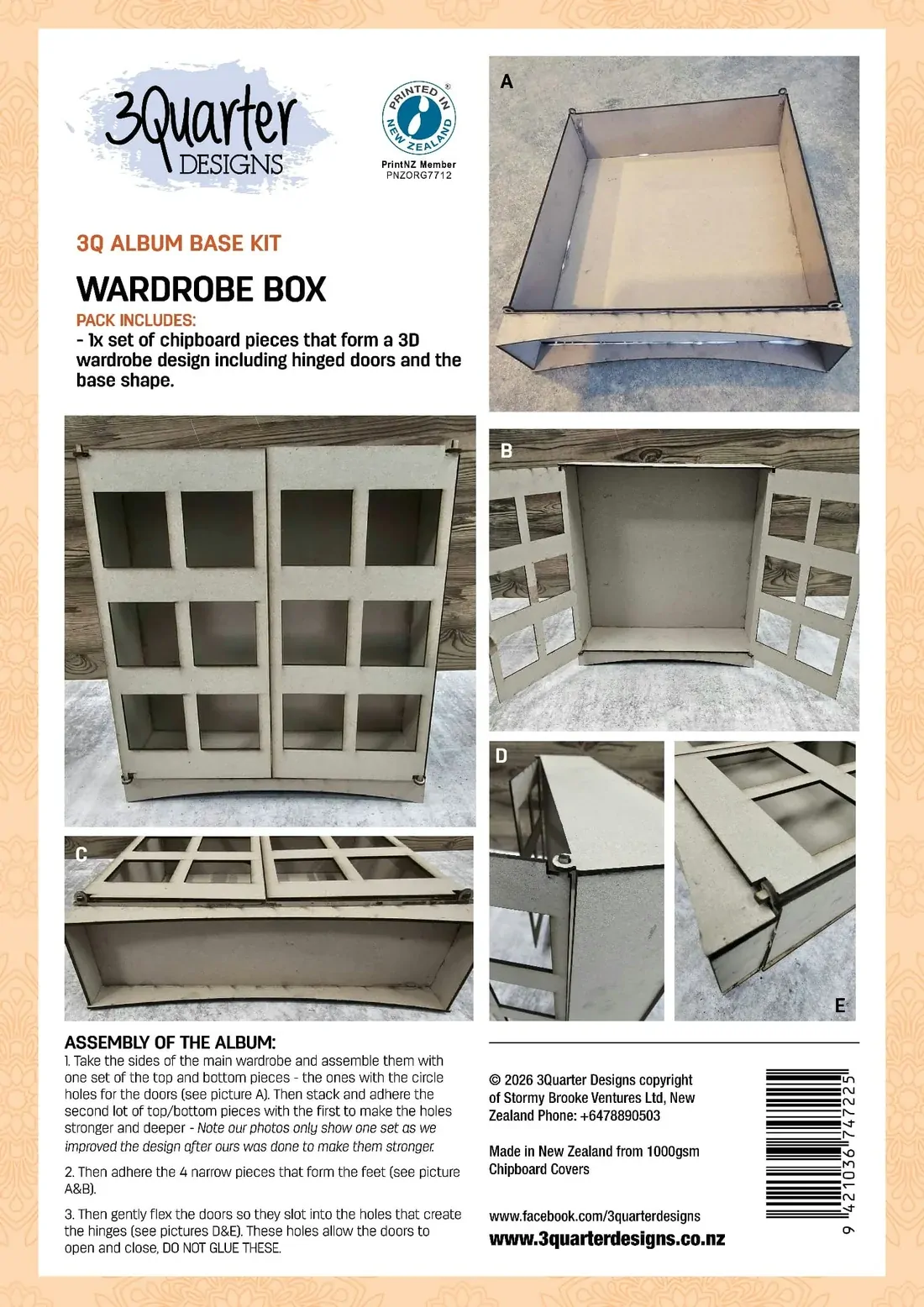 3Quarter Design Wardrobe Box Album