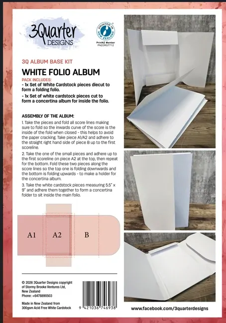 3Quarter Design White Folio Album