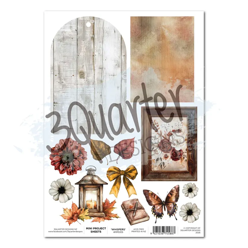3Quarter Designs - Autumn Whispers - Mini Project Sheet