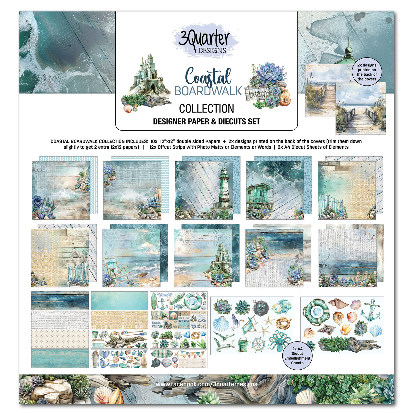 3Quarter Designs - Coastal Boardwalk - Collection Pack