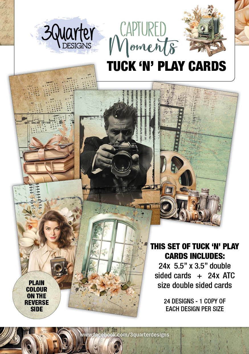 3Quarter Designs - Captured Moments - Tuck n Play Cards