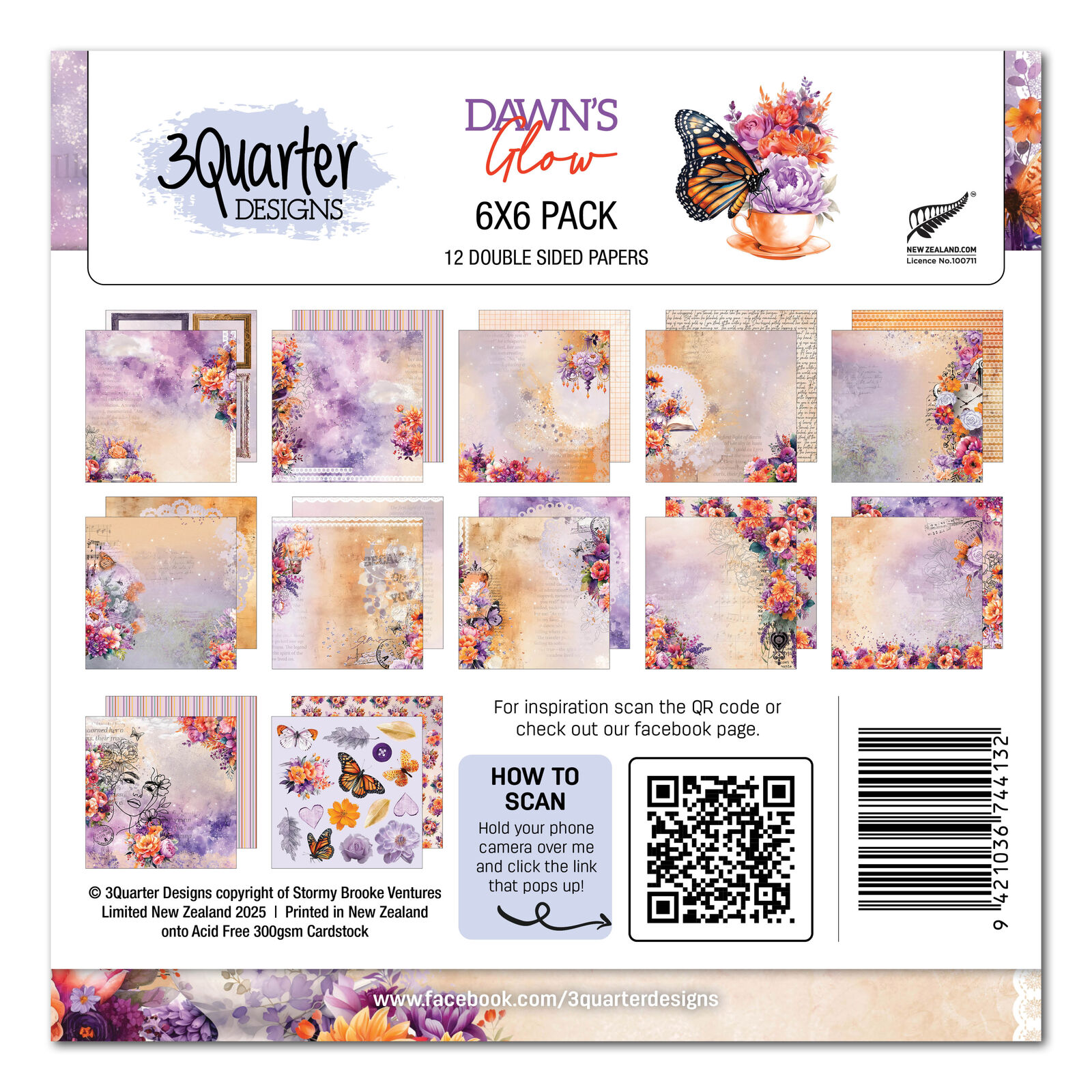 3Quarter Designs - Dawn’s Glow - 6x6 Pack