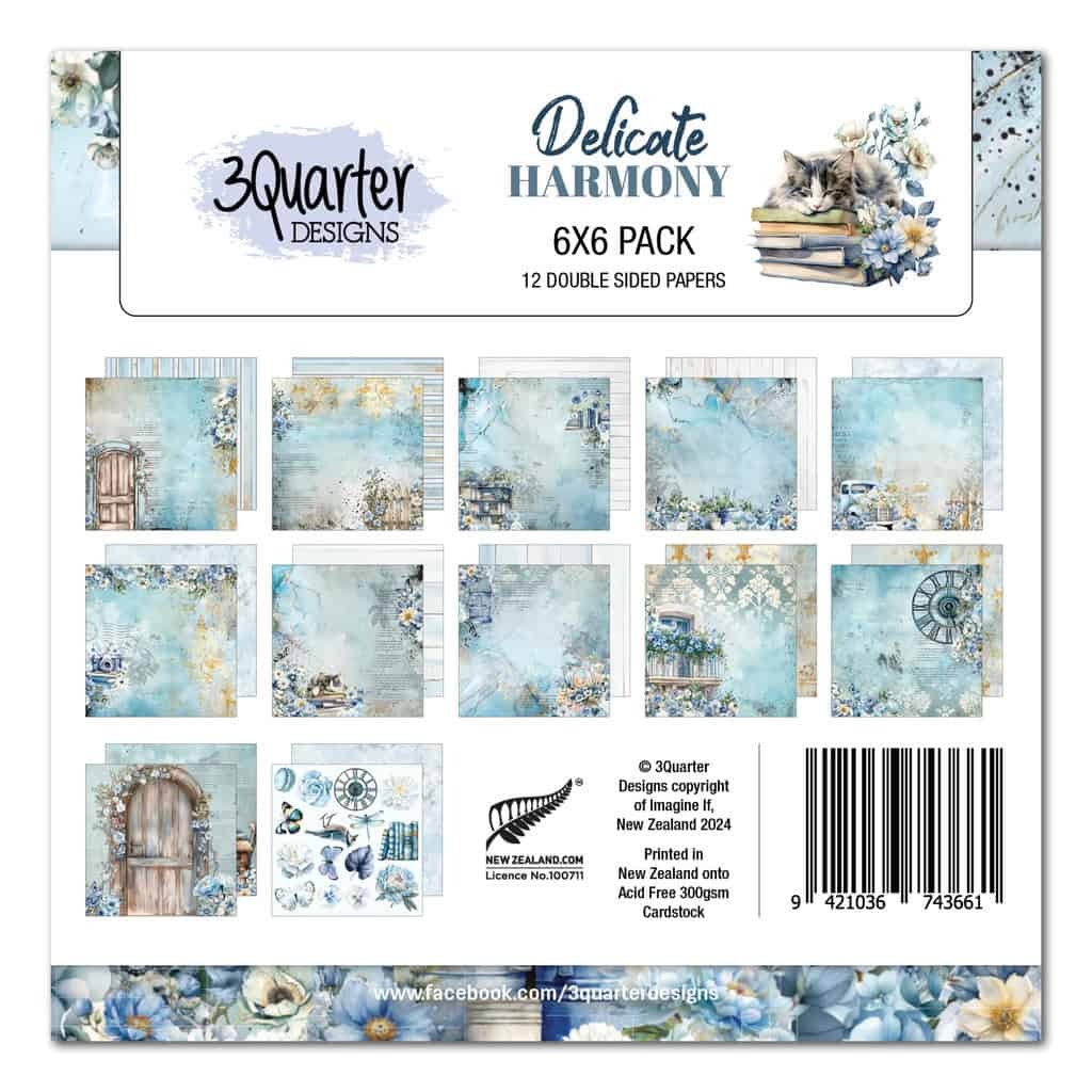 3Quarter Designs - Delicate Harmony - 6x6 Pack