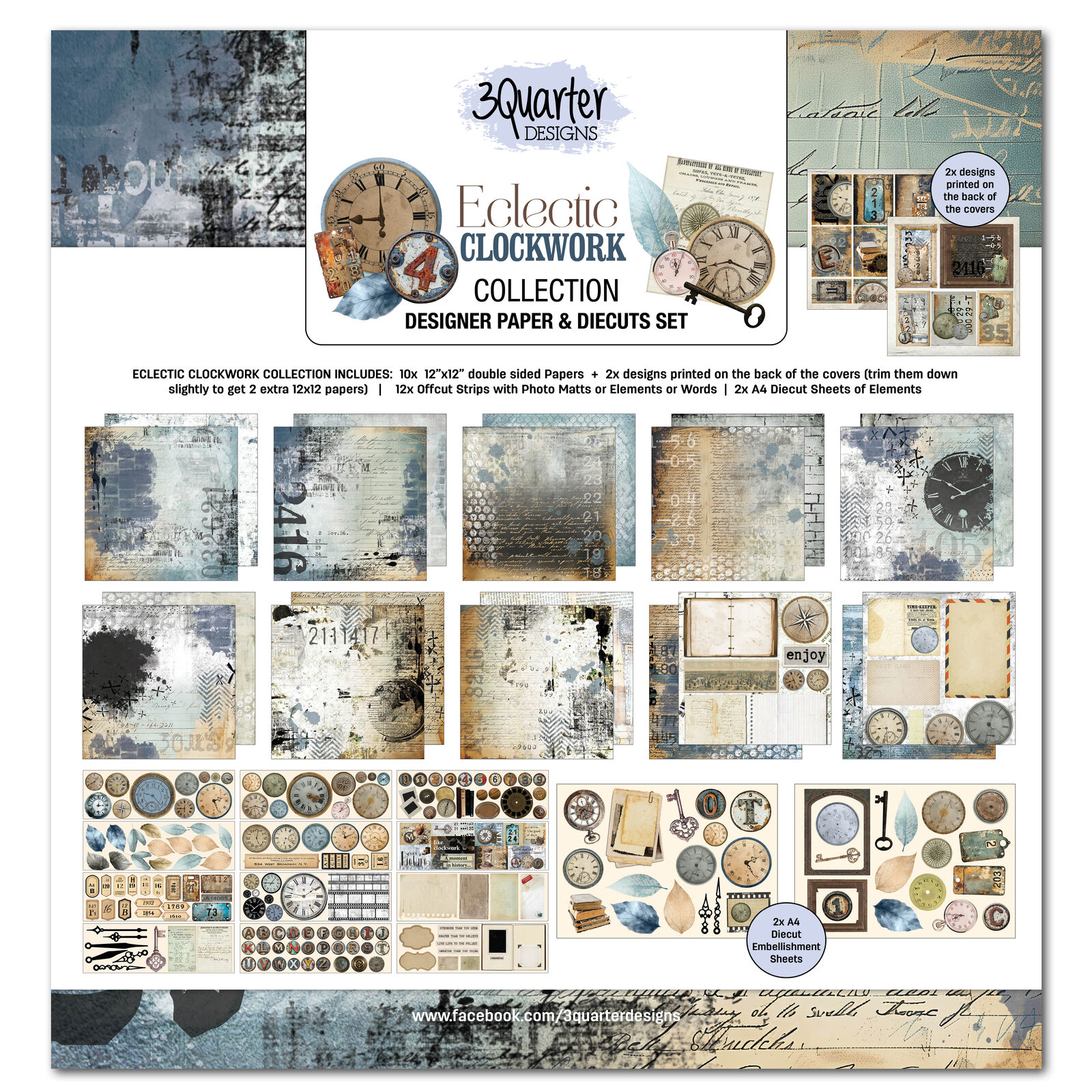 3Quarter Designs - Eclectic Clockwork - Collection Pack