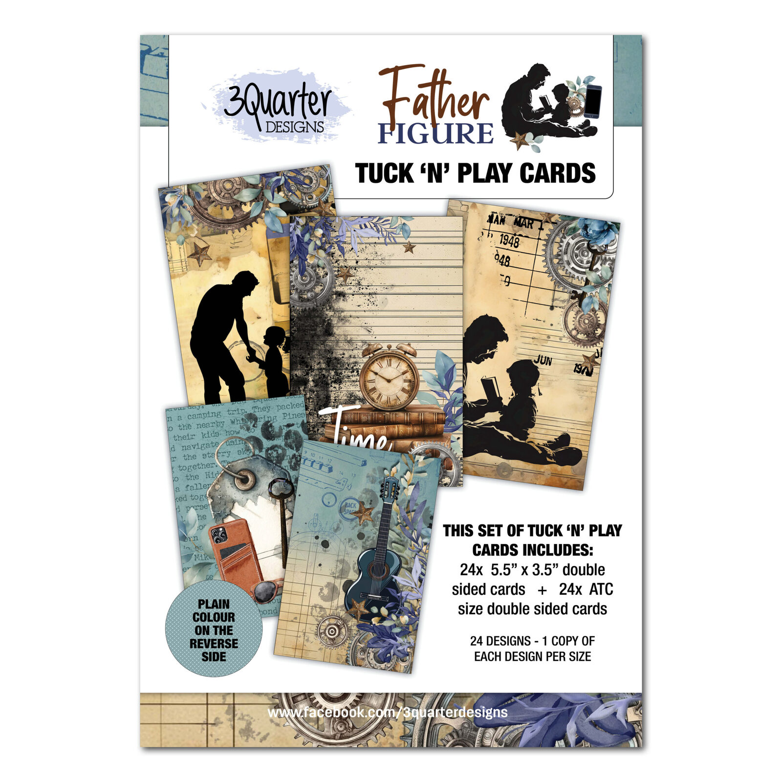3Quarter Designs - Father Figure - Tuck n Play Cards
