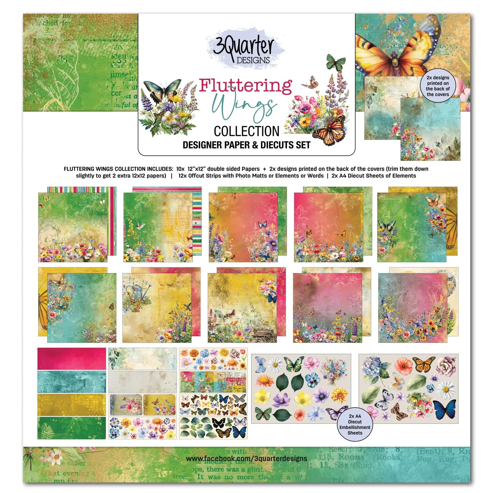 3Quarter Designs - Fluttering Wings - Collection Pack