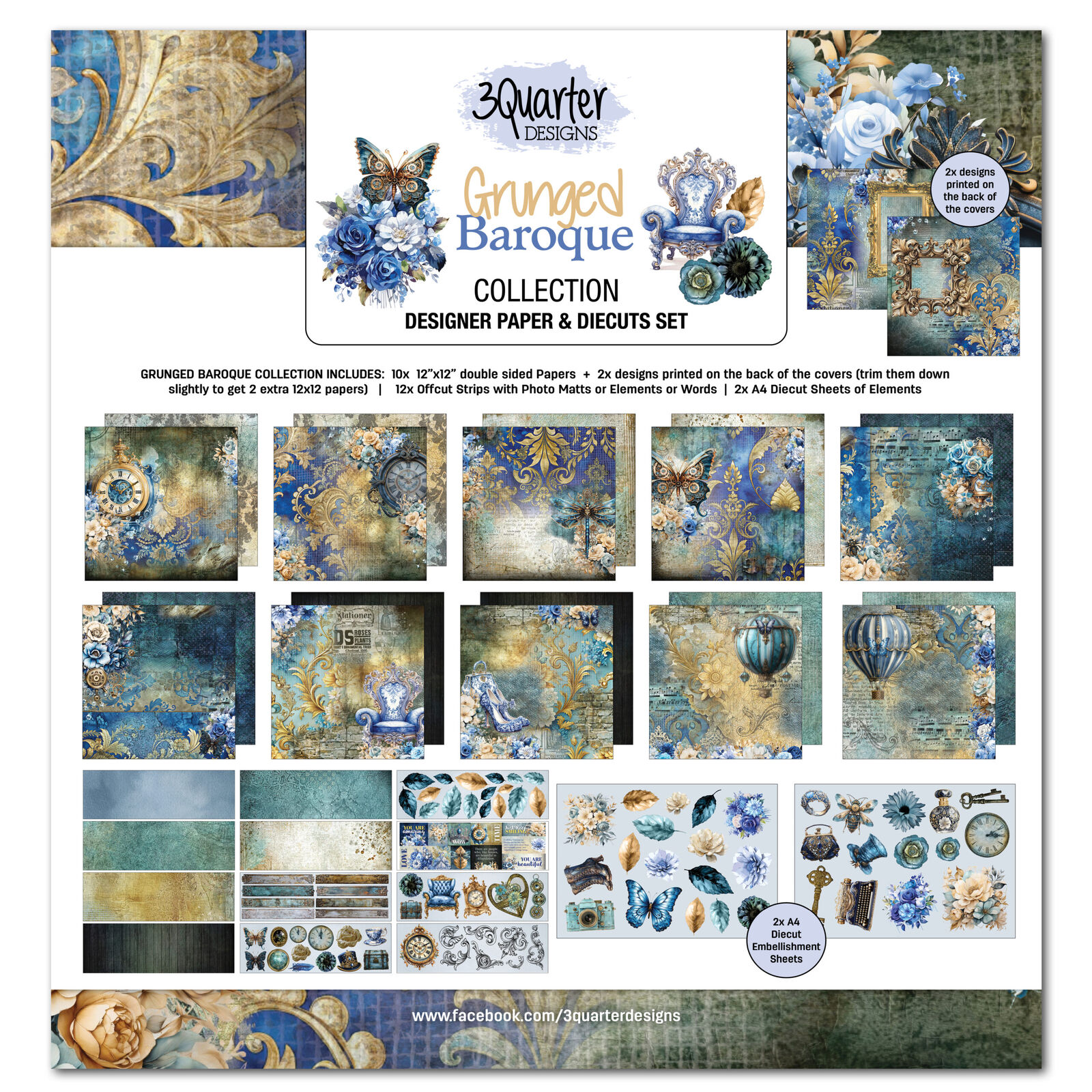 3Quarter Designs - Grunged Baroque - Collection Pack