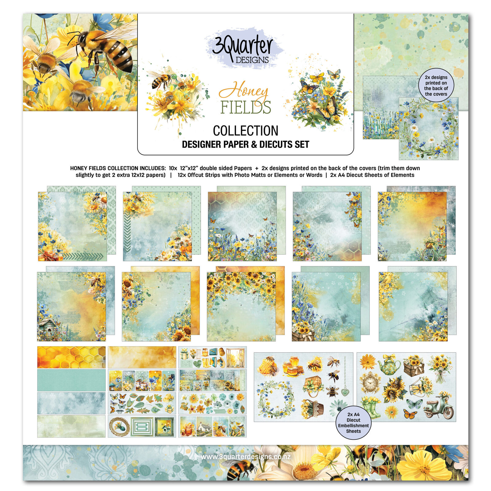 3Quarter Designs - Honey Fields - Collection Pack