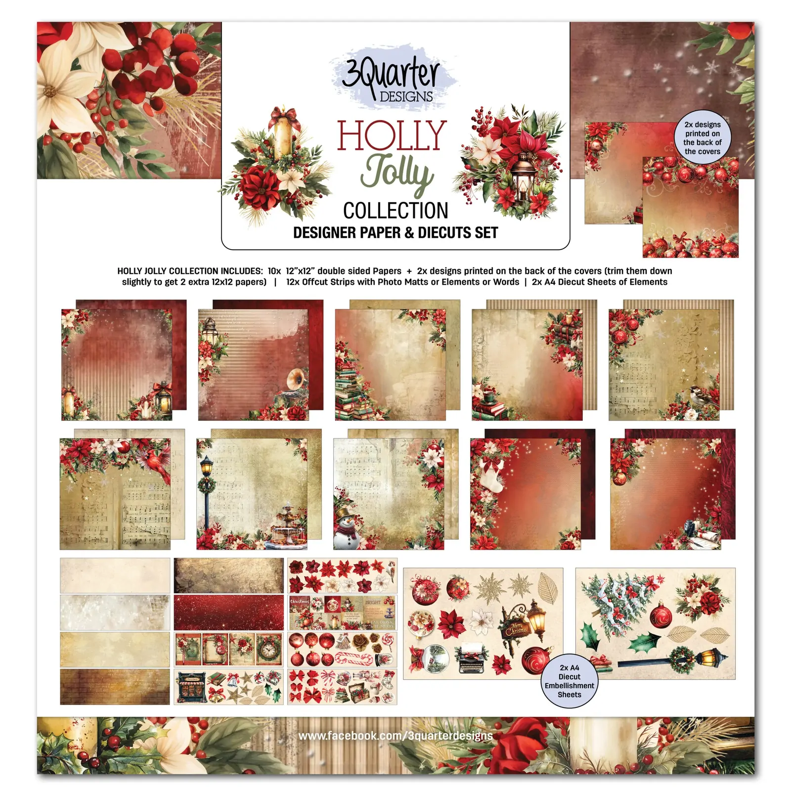 3Quarter Designs - Holly Jolly - Collection Pack