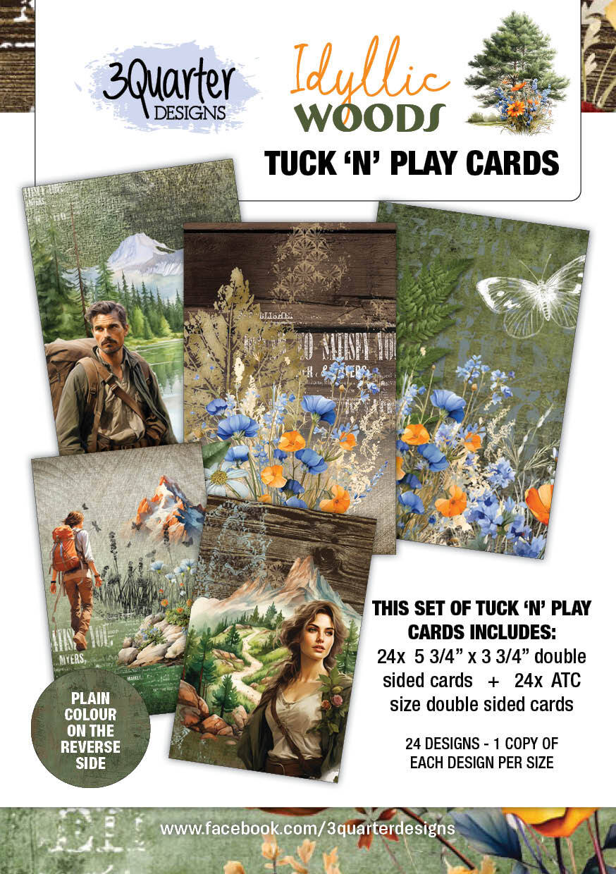 3Quarter Designs - Idyllic Woods - Tuck n Play Cards