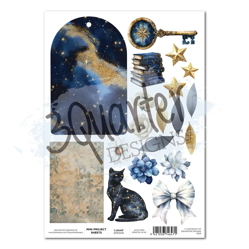 3Quarter Designs - Lunar Horoscope - Mini Project Sheet