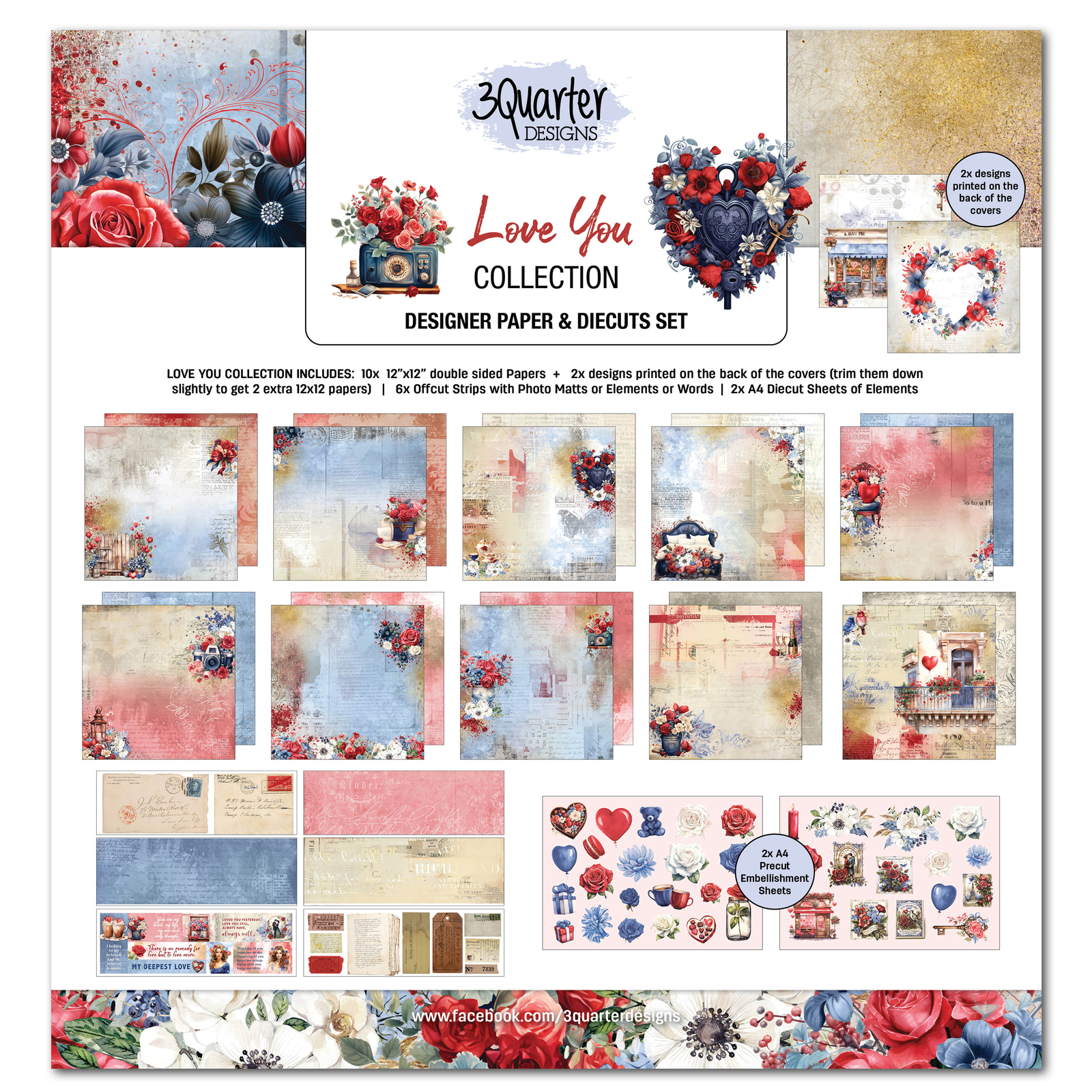 3Quarter Designs- Love You - Collection Pack