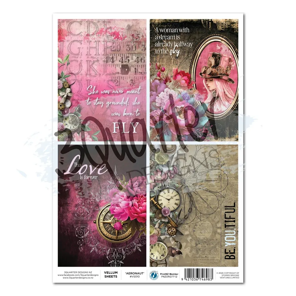 3Quarter Designs - Mrs Aeronaut - Vellum