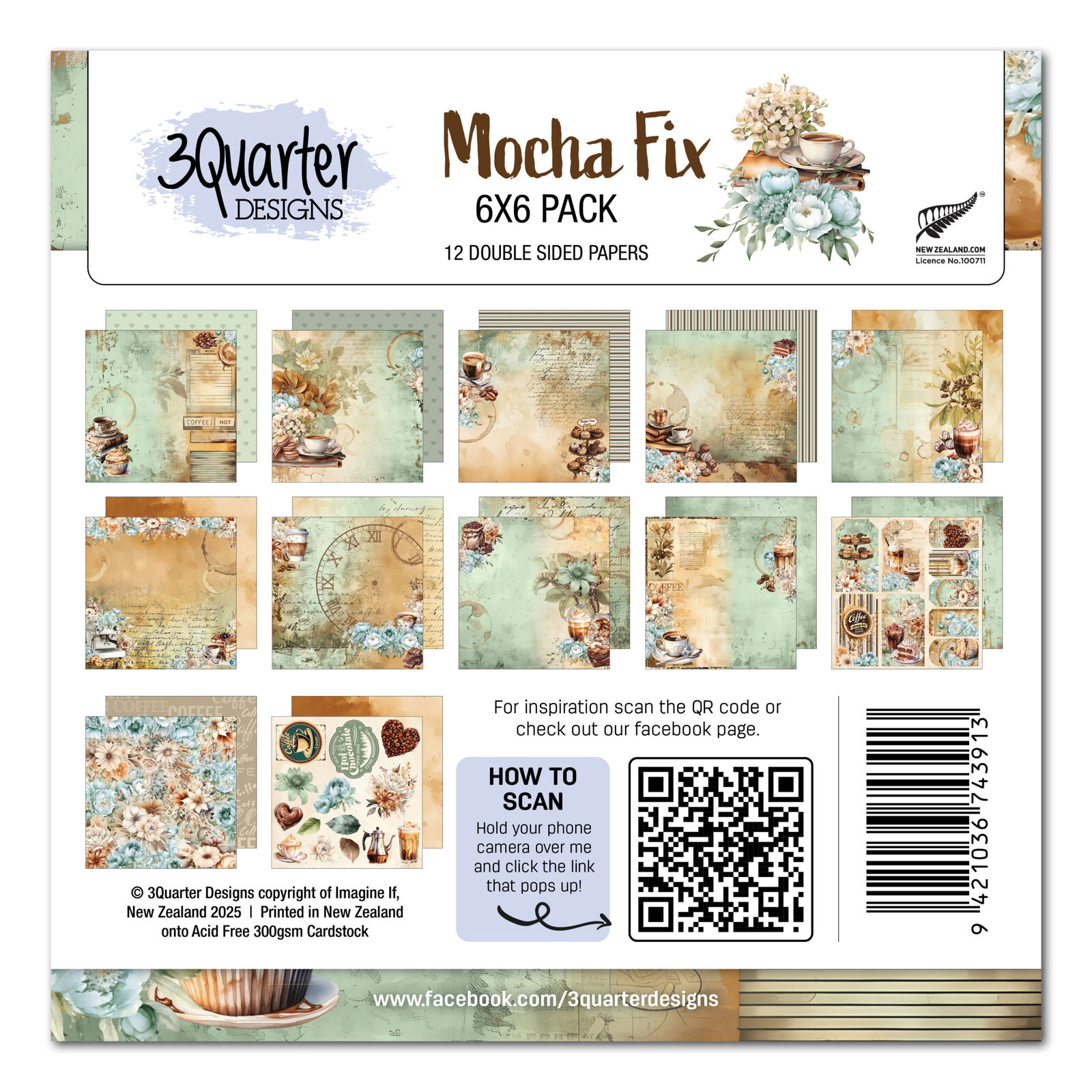 3Quarter Designs - Mocha Fix - 6x6 Pack