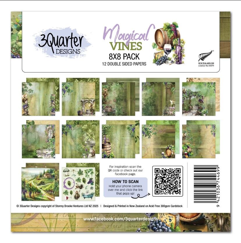 3Quarter Designs - Magical Vines - 8x8 Pack