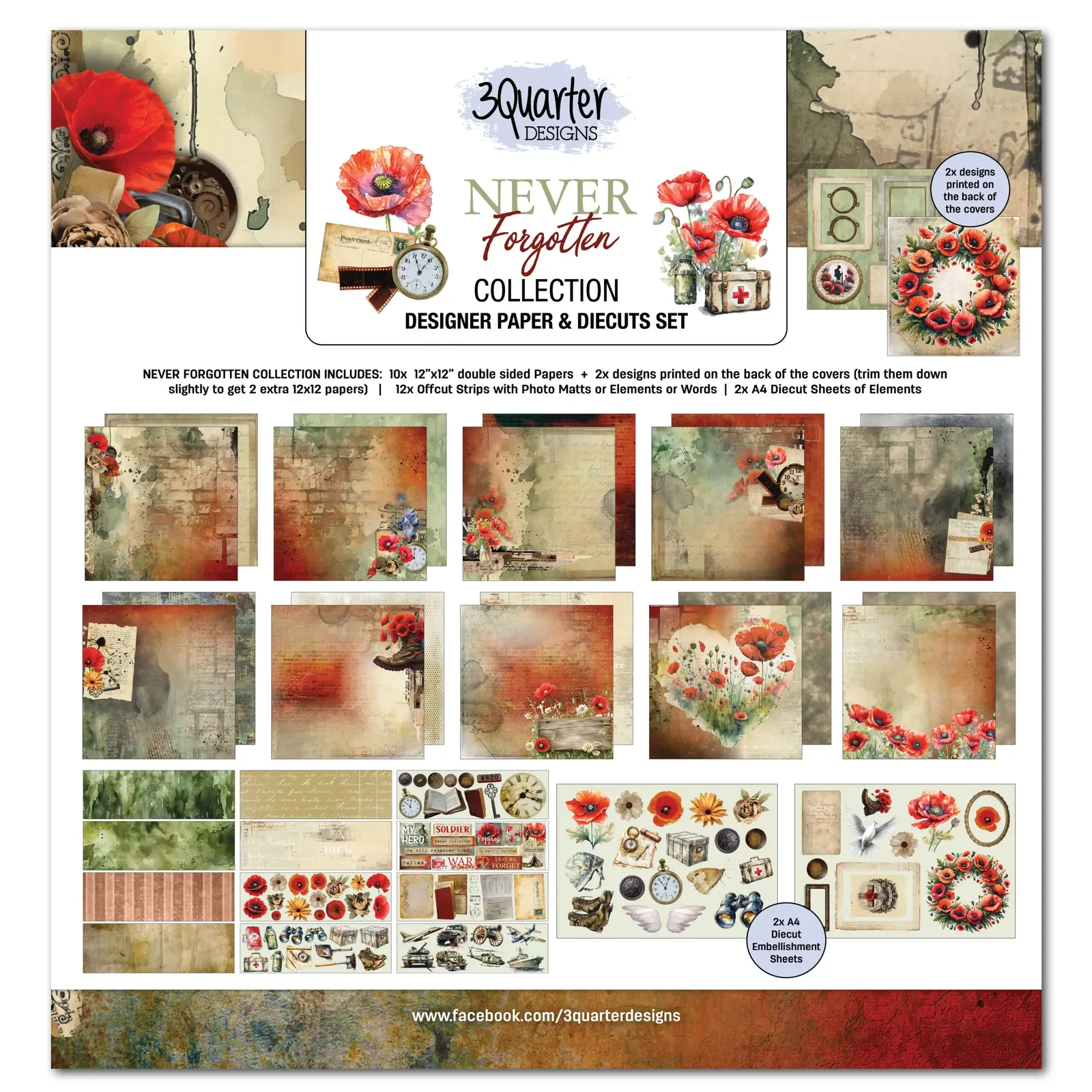 3Quarter Designs - Never Forgotten - Collection Pack
