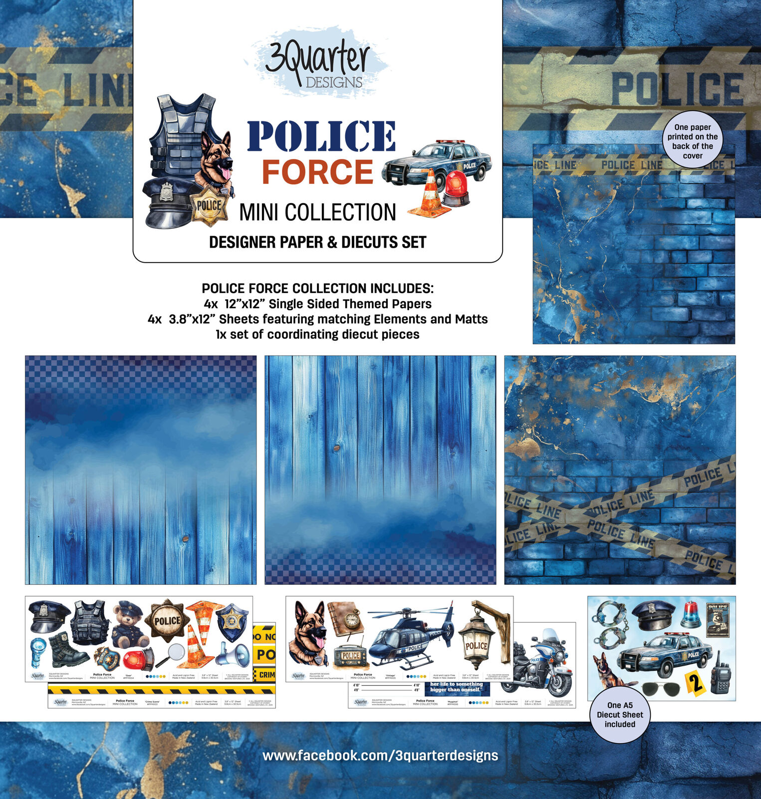 3Quarter Designs - Police Force - Mini Collection and Tuck n Plays Bundle