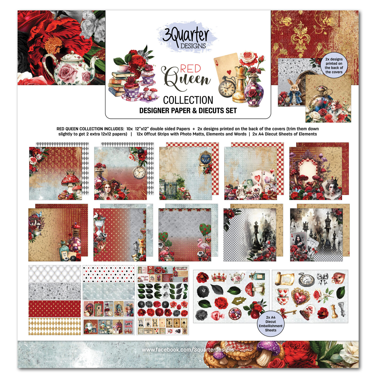 3Quarter Designs - Red Queen - Collection Pack