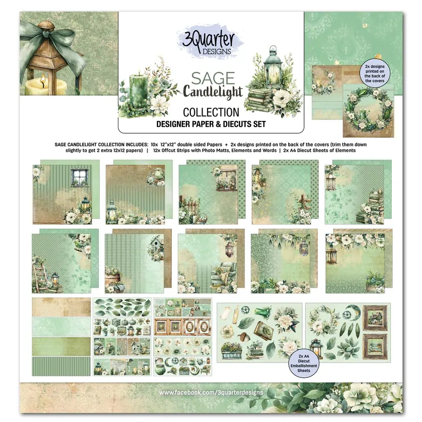 3Quarter Designs - Sage Candlelight - Collection Pack