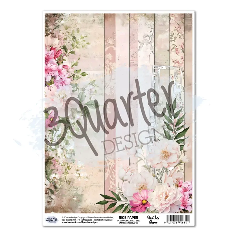 3Quarter Designs - Shutter Glam - Rice Paper