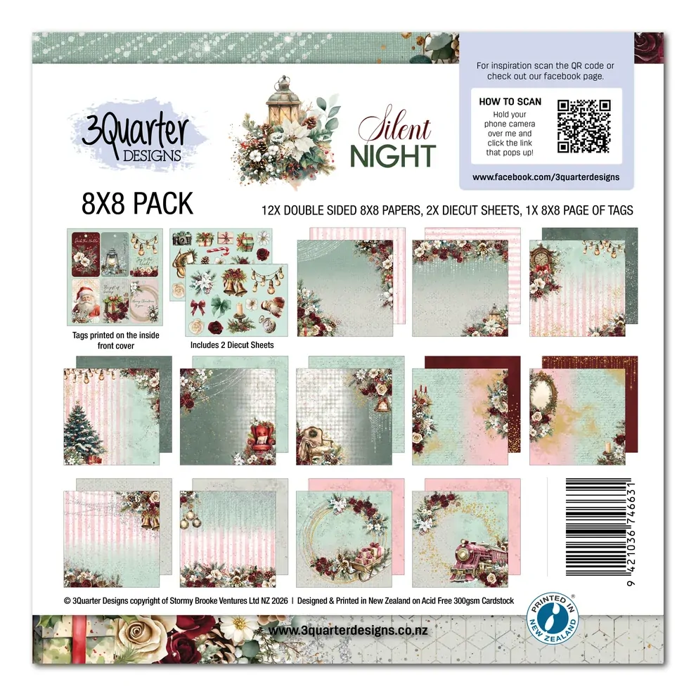 3Quarter Designs - Silent Night - 8x8 Pack