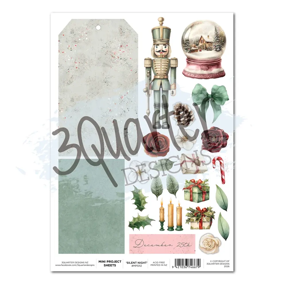 3Quarter Designs - Silent Night - Mini Project Sheet