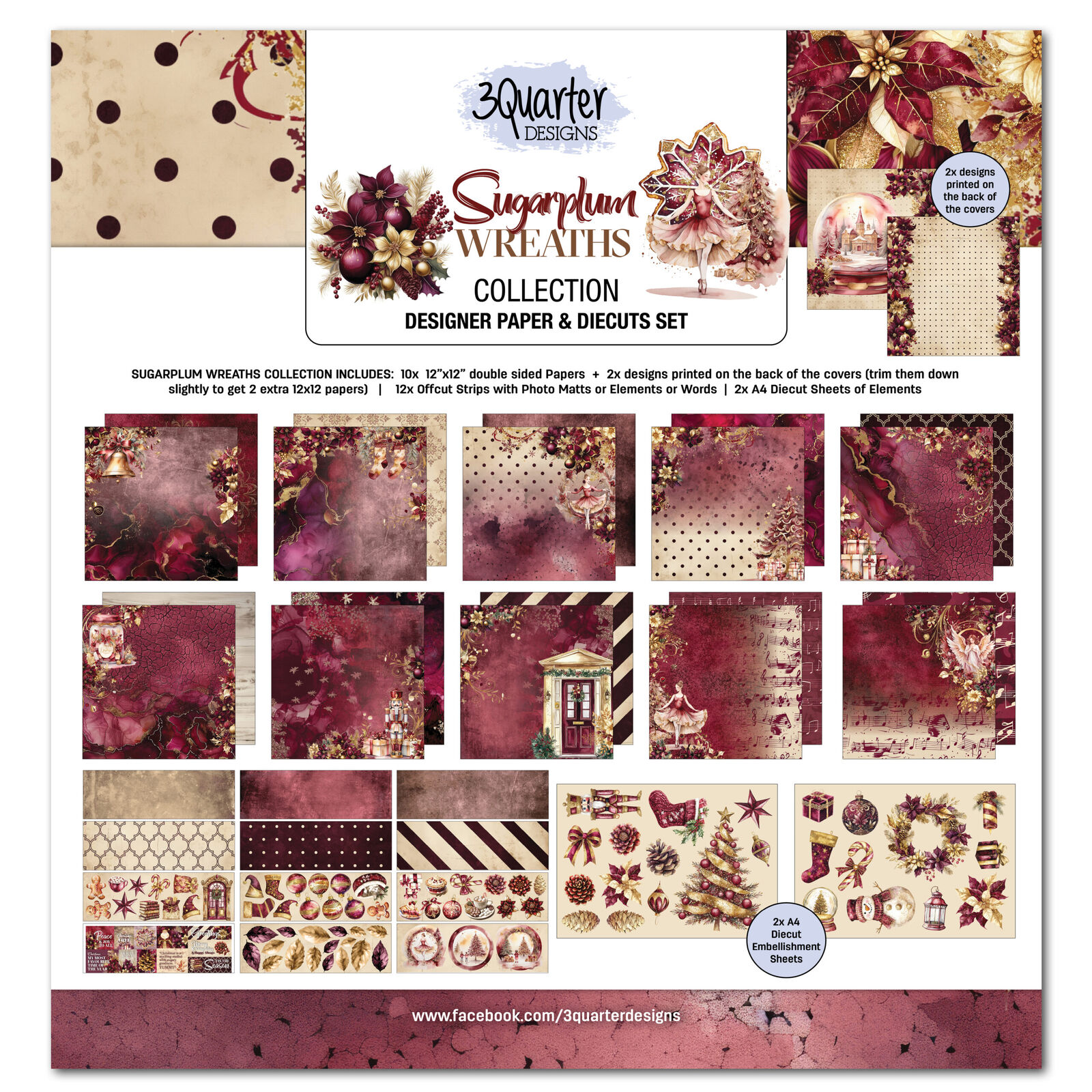 3Quarter Designs - Sugarplum Wreaths - Collection Pack