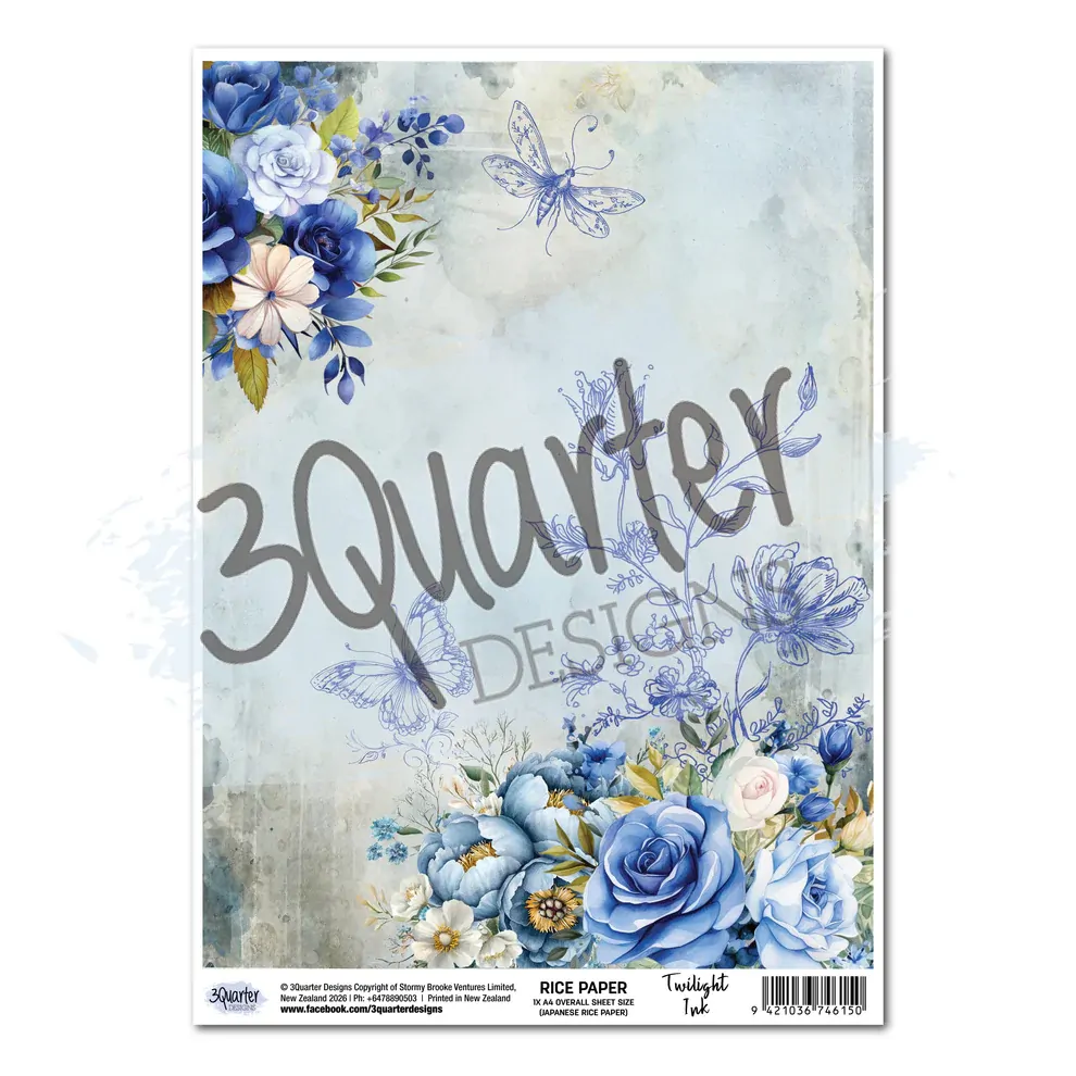 3Quarter Designs - Twilight Ink - Rice Paper
