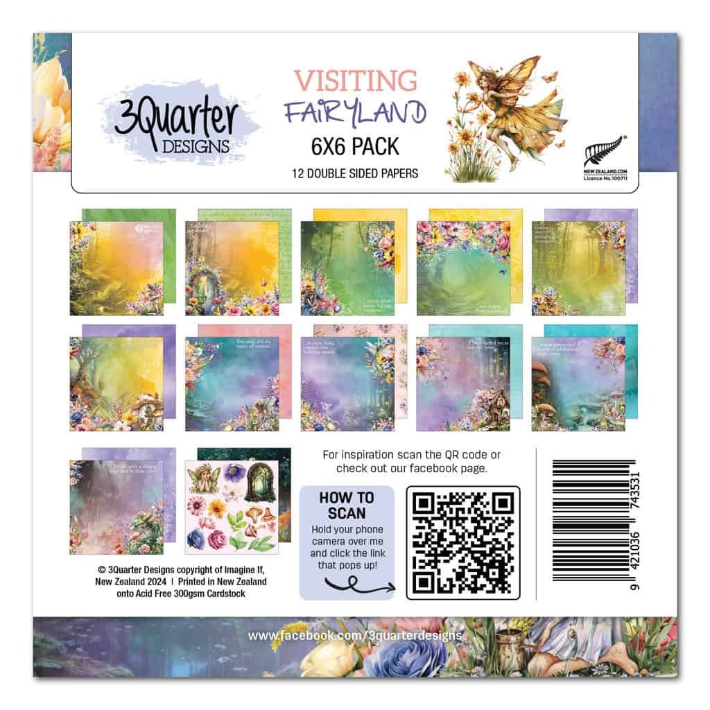 3Quarter Designs - Visiting Fairyland - 6x6 Pack