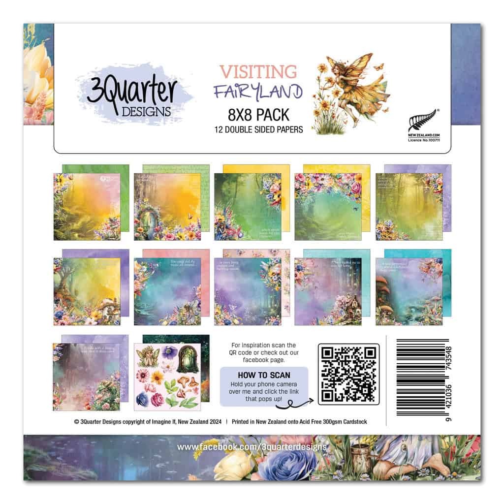 3Quarter Designs - Visiting Fairyland - 8x8 Pack