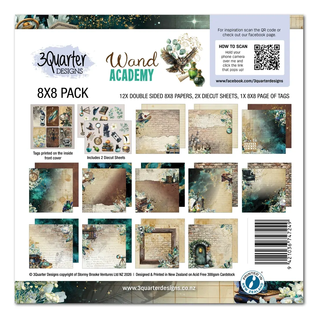 3Quarter Designs - Wand Academy - 8x8 Pack