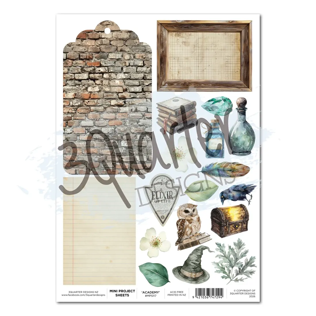 3Quarter Designs - Wand Academy - Mini Project Sheet