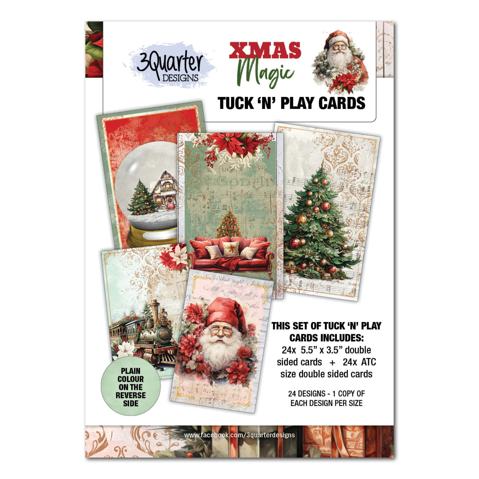 3Quarter Designs - Xmas Magic - Tuck n Play Cards