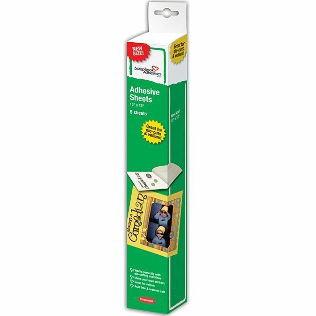 Scrapbook Adhesives by 3L - Adhesive Sheets 12x12 5 Sheets