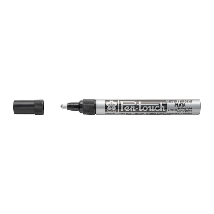 Sakura Pen Touch Paint Marker 2mm Medium Silver 41502
