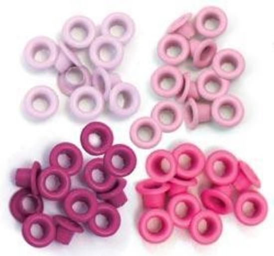 We R Memory Keepers Crop-A-Dile 60 Eyelets Pink 